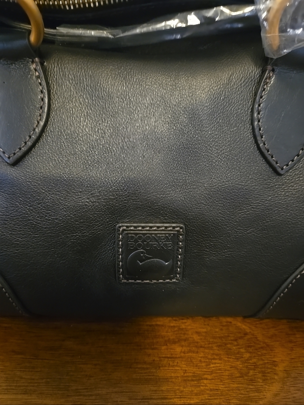 Dooney & Bourke Florentine Satchel 30 Black Orig Packaging $458 NWT - Picture 3 of 11